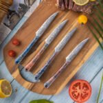 Kaze VG10 Damascus Steel Steak Knives - Image 3