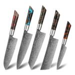Shinko 5-piece 110 layer Damascus Knife Set - Image 2