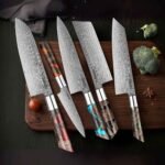 Shinko 5-piece 110 layer Damascus Knife Set - Image 3