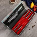 Awabi Damascus Chef Knife Set - Image 2