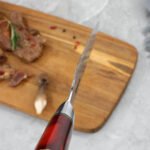 Gyuto Executive Chef Knife with Red Resin Handle - Image 7