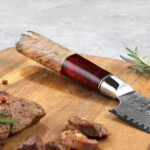 Gyuto Executive Chef Knife with Red Resin Handle - Image 6