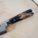 Gyuto Executive Chef Knife with Black Resin Handle - Image 11