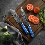 Tengoku 10-Piece Blue Chef Knife Set - Image 5