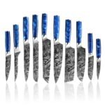 Tengoku 10-Piece Blue Chef Knife Set - Image 2