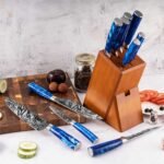 Tengoku 10-Piece Blue Chef Knife Set - Image 7
