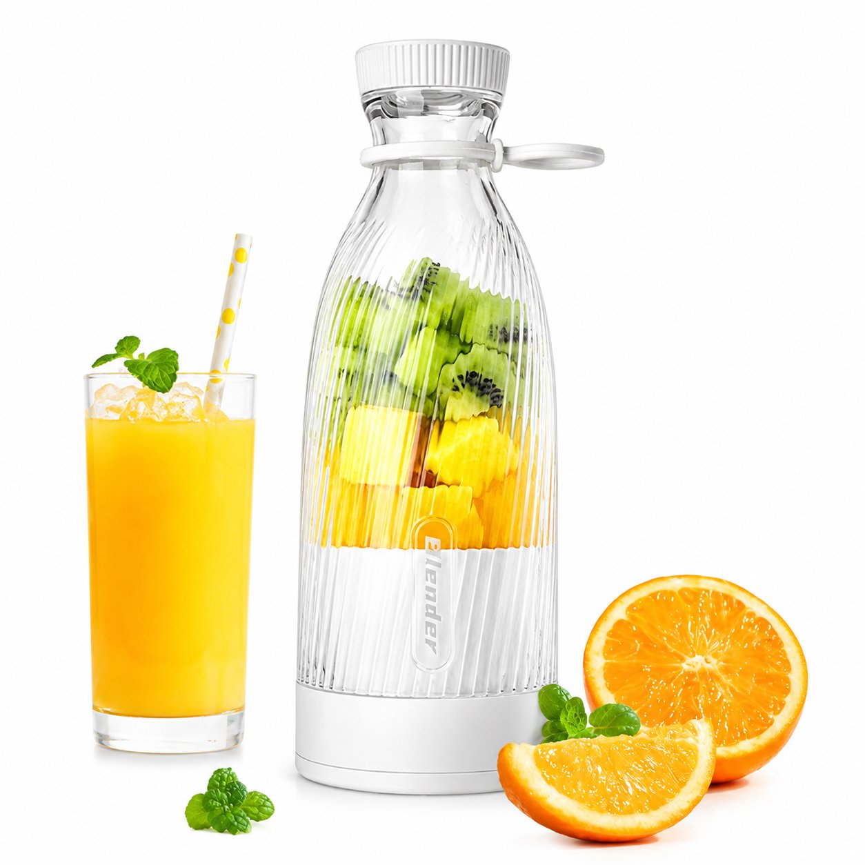Z003 New portable rechargeable juicer cup; multifunctional fruit juice cup for students and home use. - Image 1